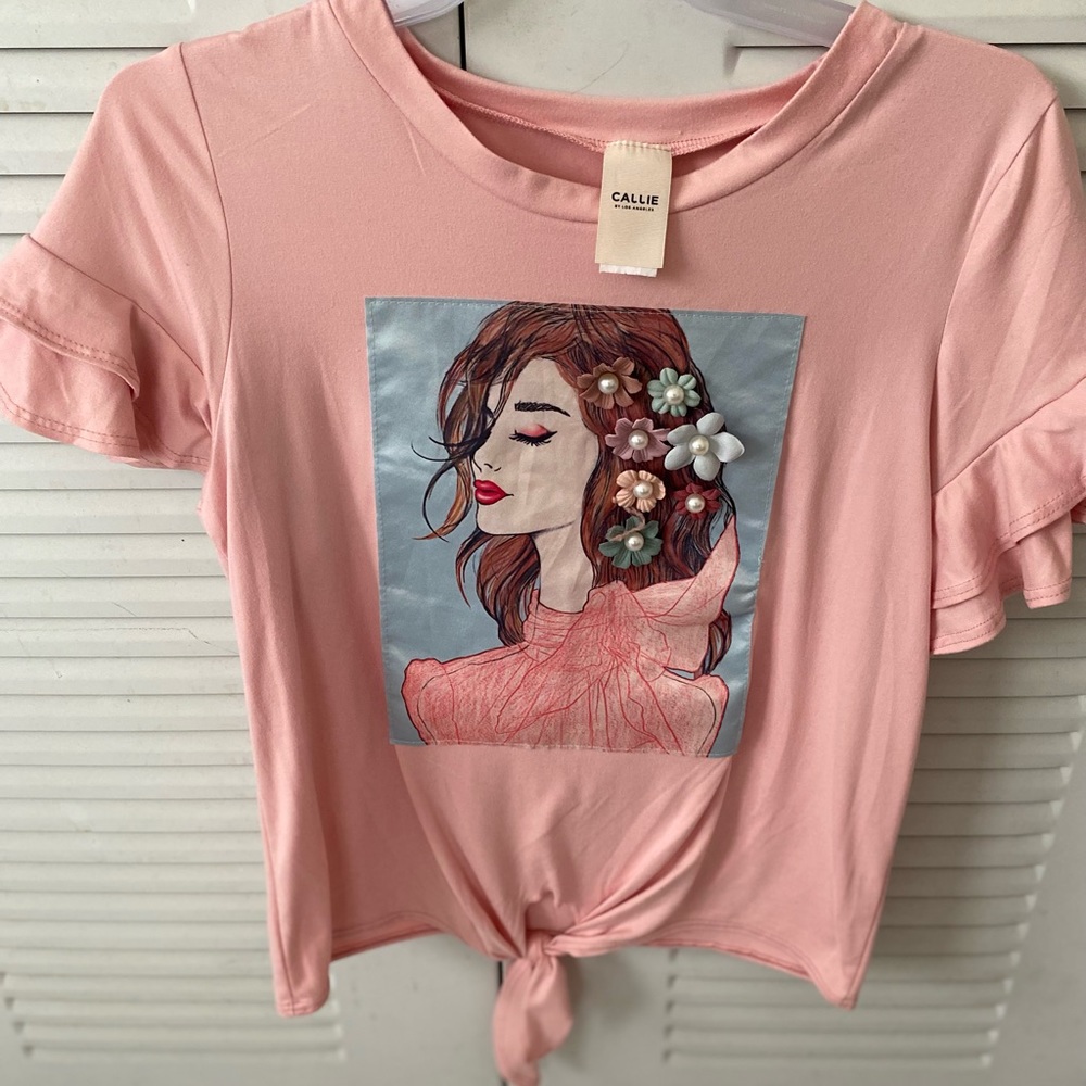 Light pink fashion blouse